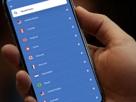 VPN app on a smartphone.