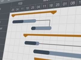 A gantt chart for project management.