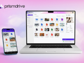 Prism Drive on a computer and phone.
